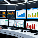 Real-time Data Analysis in Manufacturing**

*   Prompt: "Manufacturing plant control room, real-time data dashboards displaying complex process metrics, sensors monitoring equipment, engineers analyzing data, advanced technology, Industry 4.0, predictive maintenance, IoT, dynamic visualization, futuristic."

**